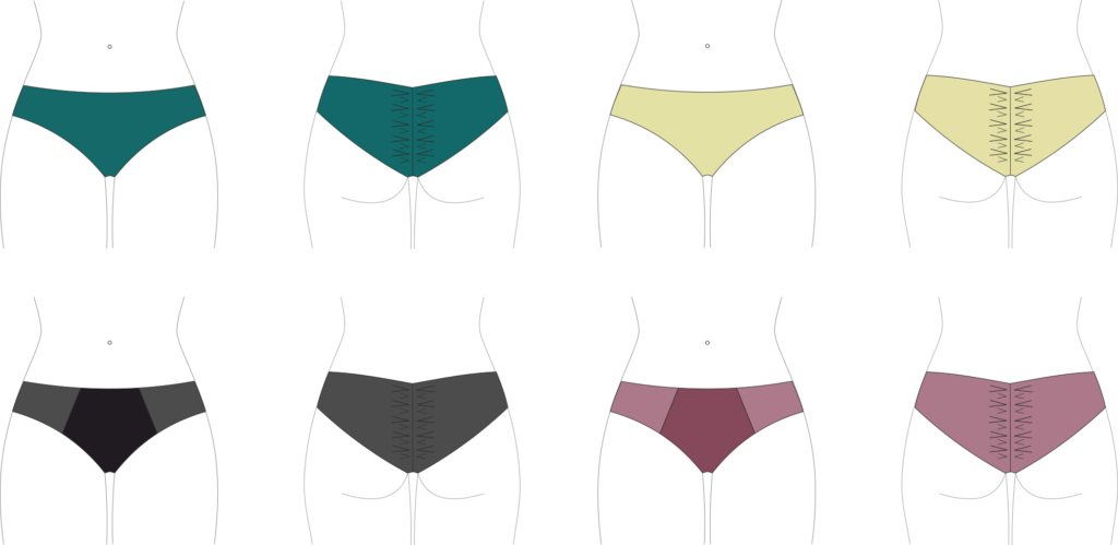 Panty Pattern Manipulation 2: Everyday Panty 1 Panty Pattern Manipulation 2: Everyday Panty - Schnittkonstruktion 1