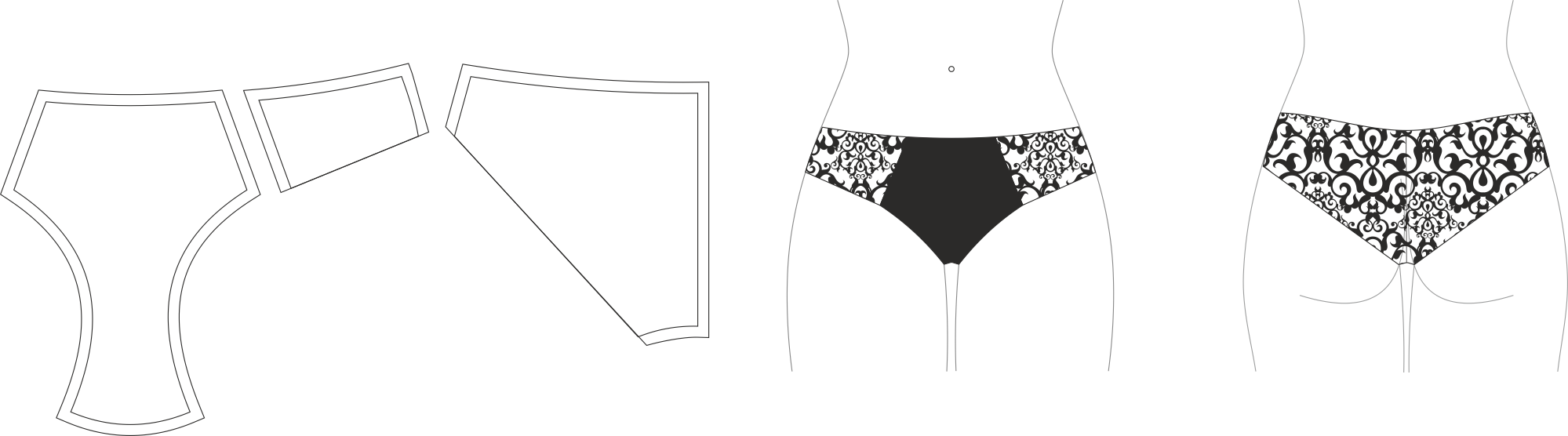 Panty Pattern Manipulation 3 Lace Panty Timelace Studio