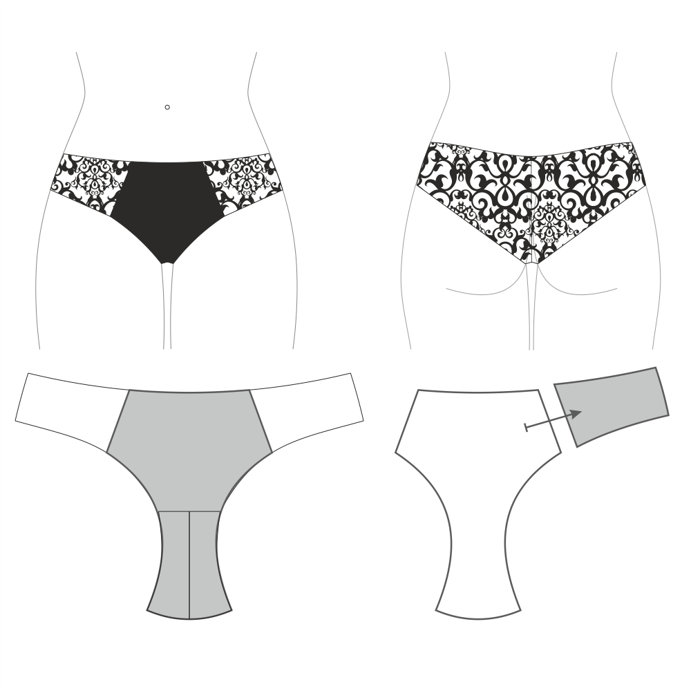 Panty Pattern Manipulation 3 Lace Panty Timelace Studio